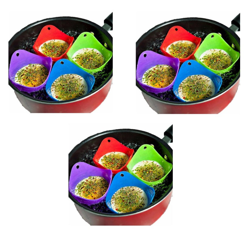 Green Silicone Egg Cooker: Versatile 4 Color Kitchen Essential