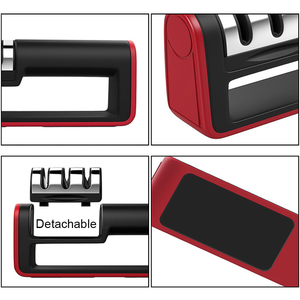 Diamond Quick Professional Knife Sharpener: 3-Stage Sharpening Stone