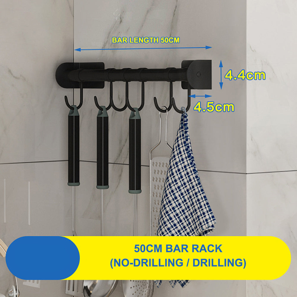 Modern Stainless Steel Kitchen Wall Shelf - Sleek Space Saver