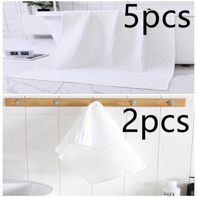 Luxurious Water-absorbing Quick-drying Pure Cotton Waffle Bath Towel - Killer Products