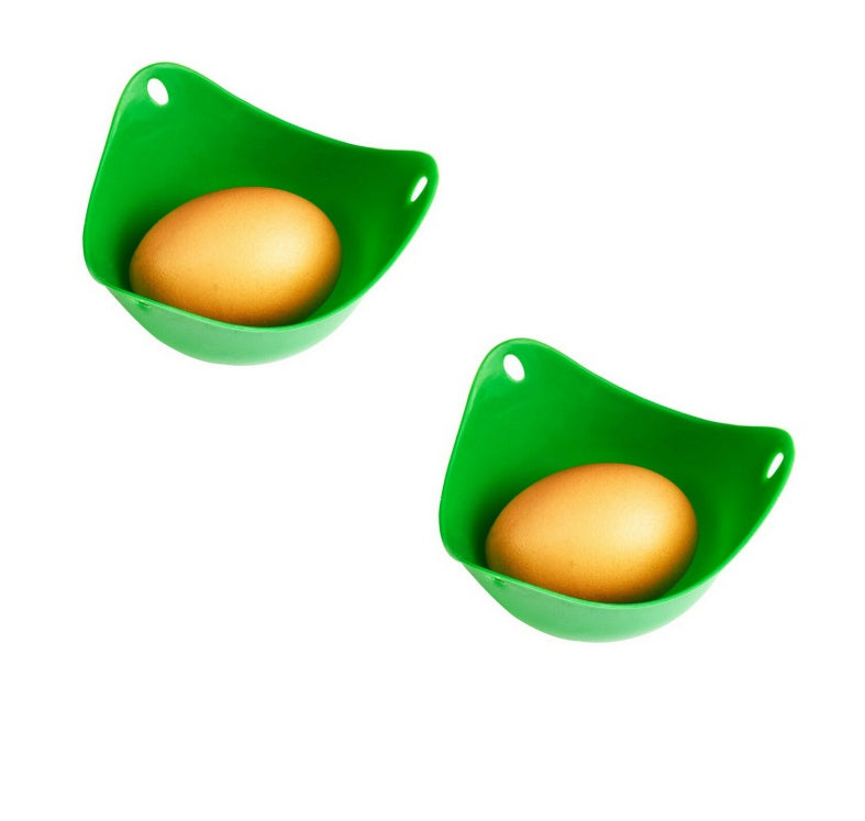 Green Silicone Egg Cooker: Versatile 4 Color Kitchen Essential