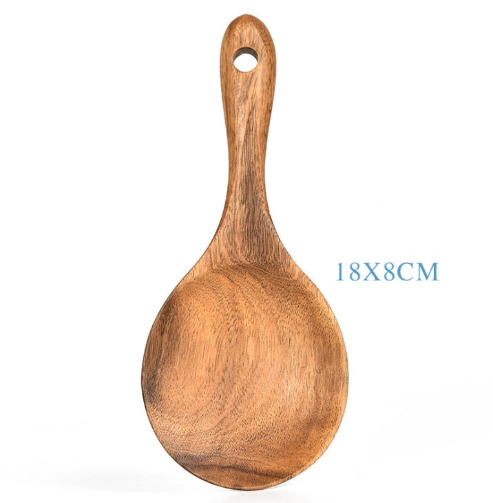 Teak Natural Wood Tableware: Versatile Kitchen Tool Sets Collection