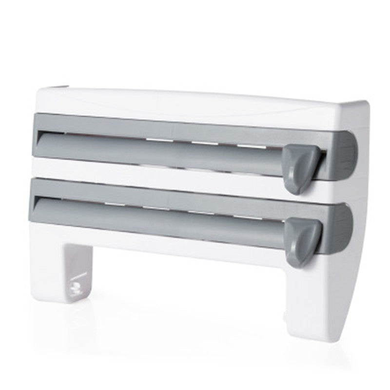 4-In-1 Kitchen Roll Holder Dispenser for Foil Film Wrap