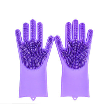 Heat-Resistant Housework Kitchen Cleaning Gloves - Eco-Friendly Silicone