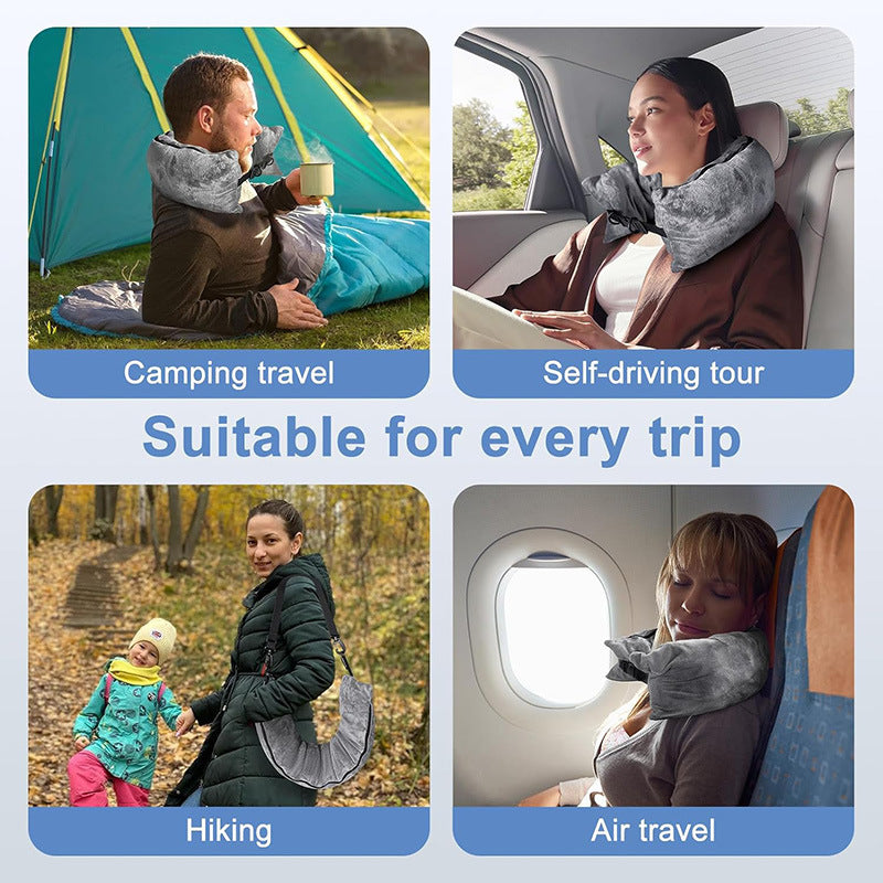 Refillable Travel Pillow Storage for Clothes in Portable Luggage