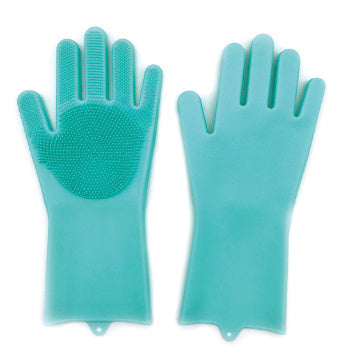 Heat-Resistant Housework Kitchen Cleaning Gloves - Eco-Friendly Silicone