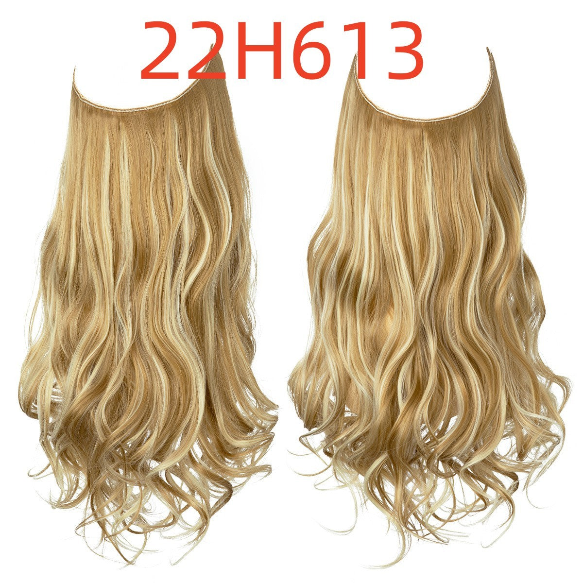 Long Curly Hair Wig: Female Fish Line Chemical Fiber Extension