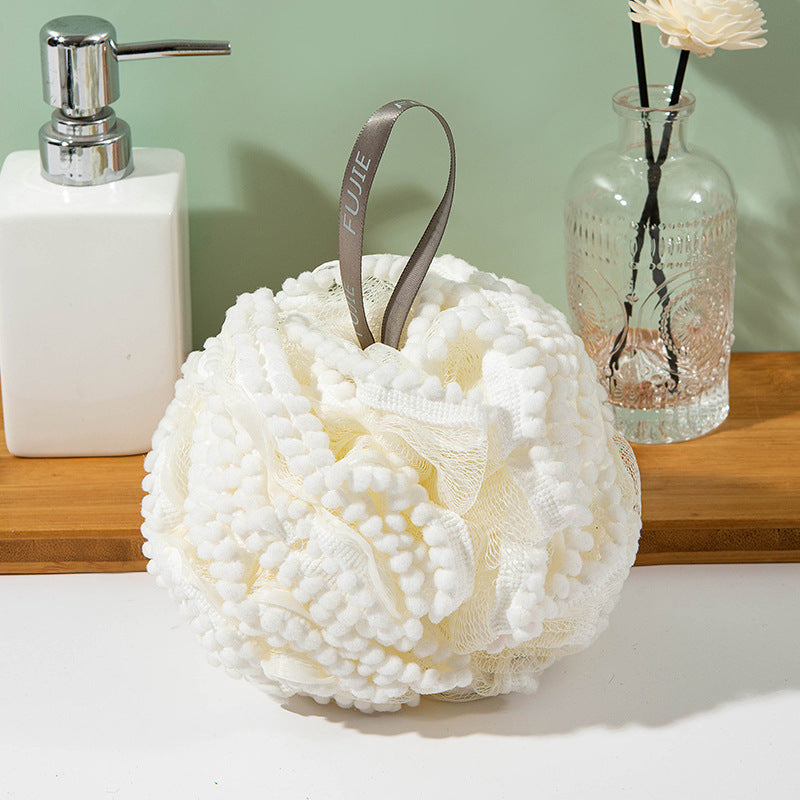 Luxurious Bath Pearl Loofah: High-end Foaming Durable Shower Ball