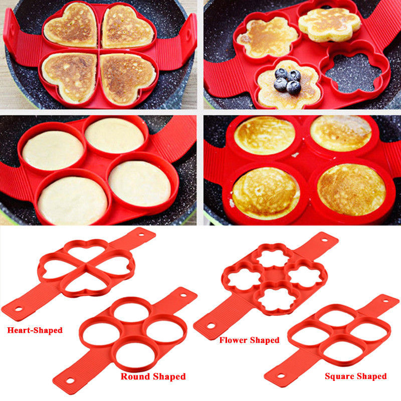 Fantastic Silicone Non Stick Egg Pancake Maker Mold Set