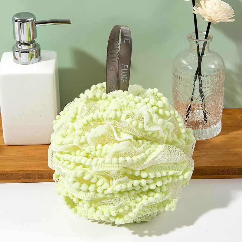 Luxurious Bath Pearl Loofah: High-end Foaming Durable Shower Ball