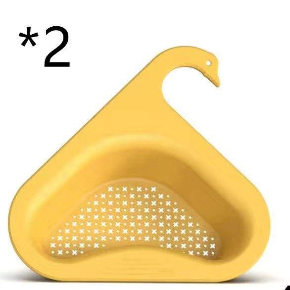 Swan Drain Basket: Efficient Filter for Fruit and Vegetable Separation