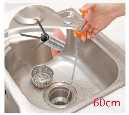 60CM Sewer Dredger Tool: Unclog Drains Effortlessly at Home