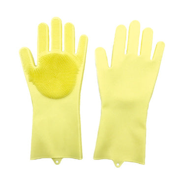 Heat-Resistant Housework Kitchen Cleaning Gloves - Eco-Friendly Silicone