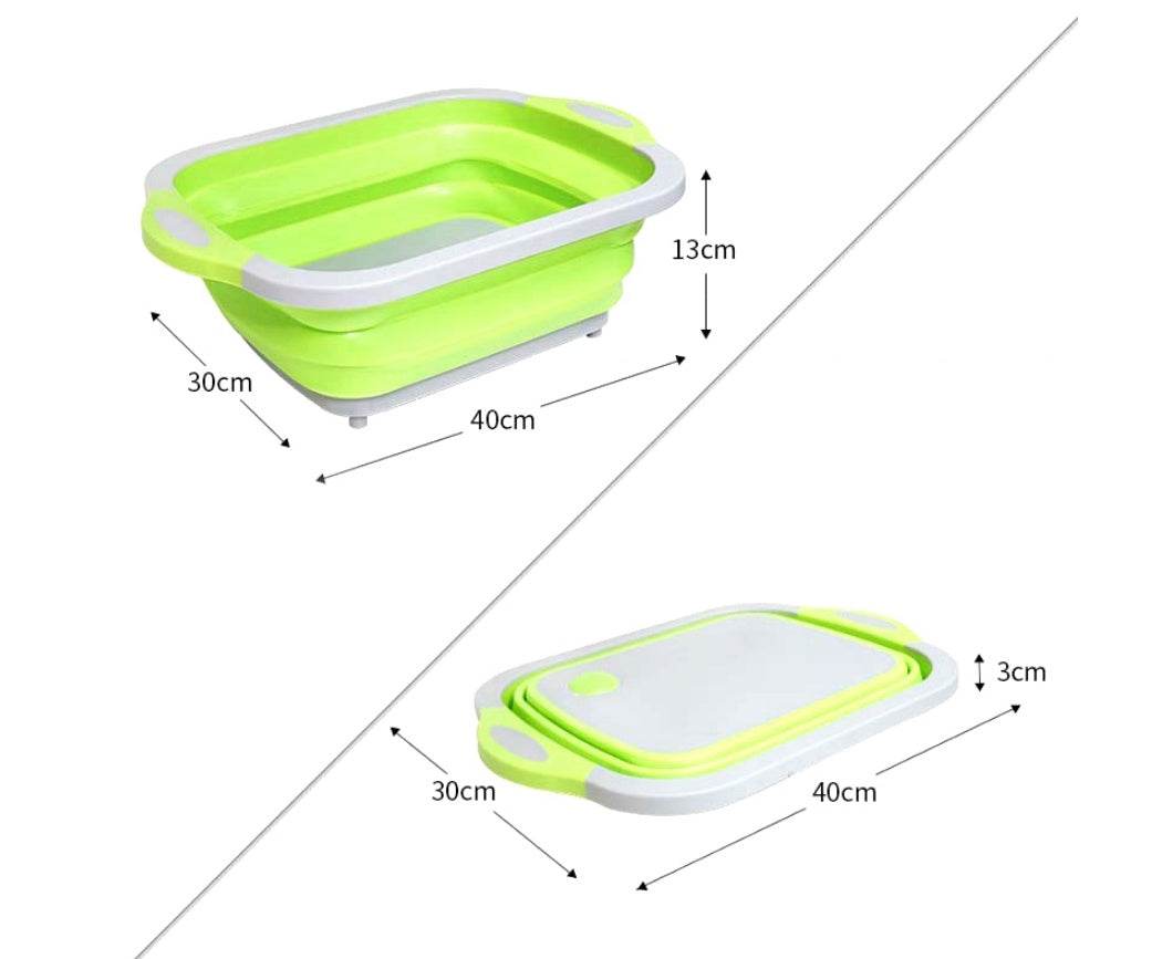 Folding Vegetable Board Household Multifunctional Anvil Board Basket - Killer Products
