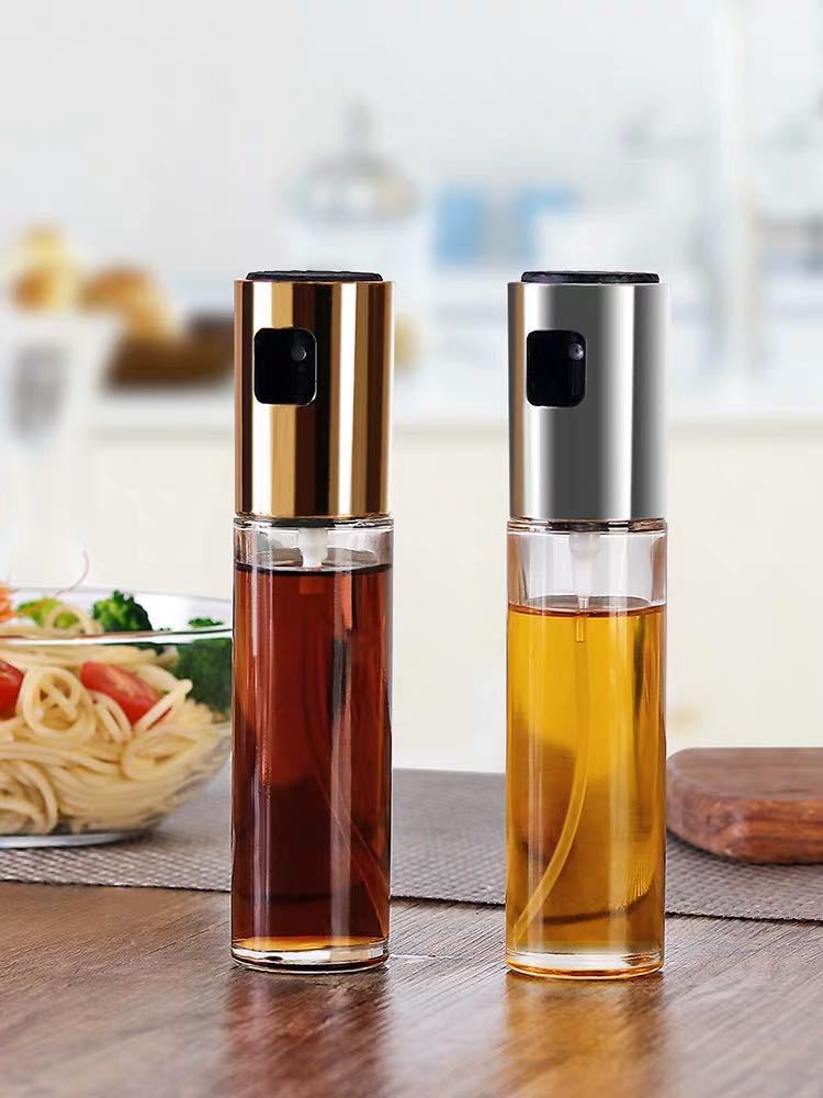 Elegant Glass Oil Vinegar Spray Bottle for Culinary Perfection