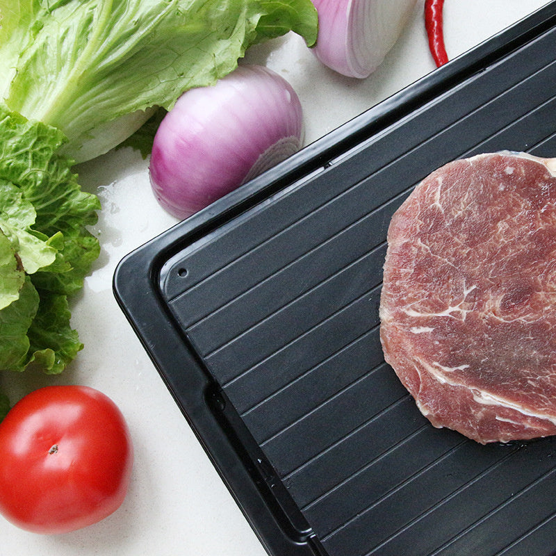 Speedy Quick Defrost Tray with Drip Tray for Fresh Cooking