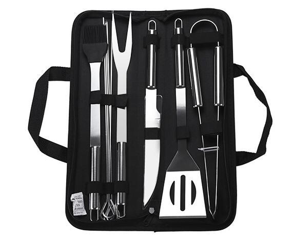 Premium 10-Piece BBQ Barbecue Tools Outdoor Baking Utensils Set