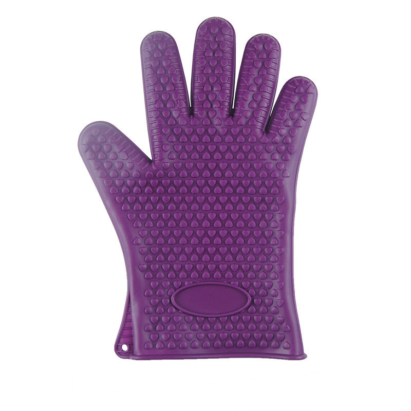 Heat Proof Food Grade Silicone Oven Mitts for BBQ Safety