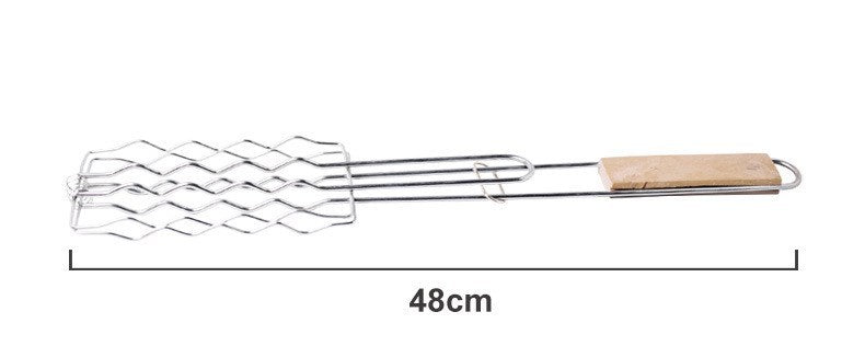 Ultimate Outdoor Grilling Accessories: Wooden Handle Barbecue Clip Set