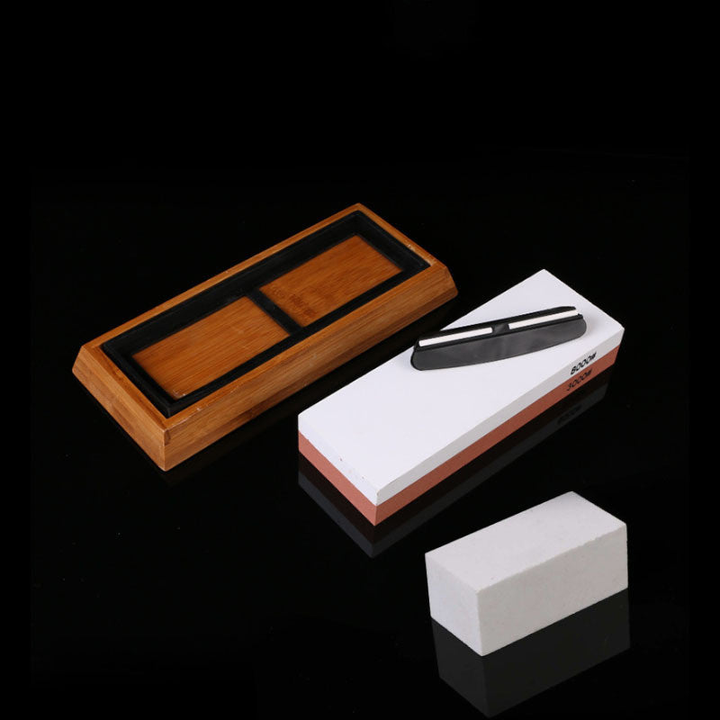 Premium Home Kitchen Whetstone Set - Corundum Dual Grit Excellence
