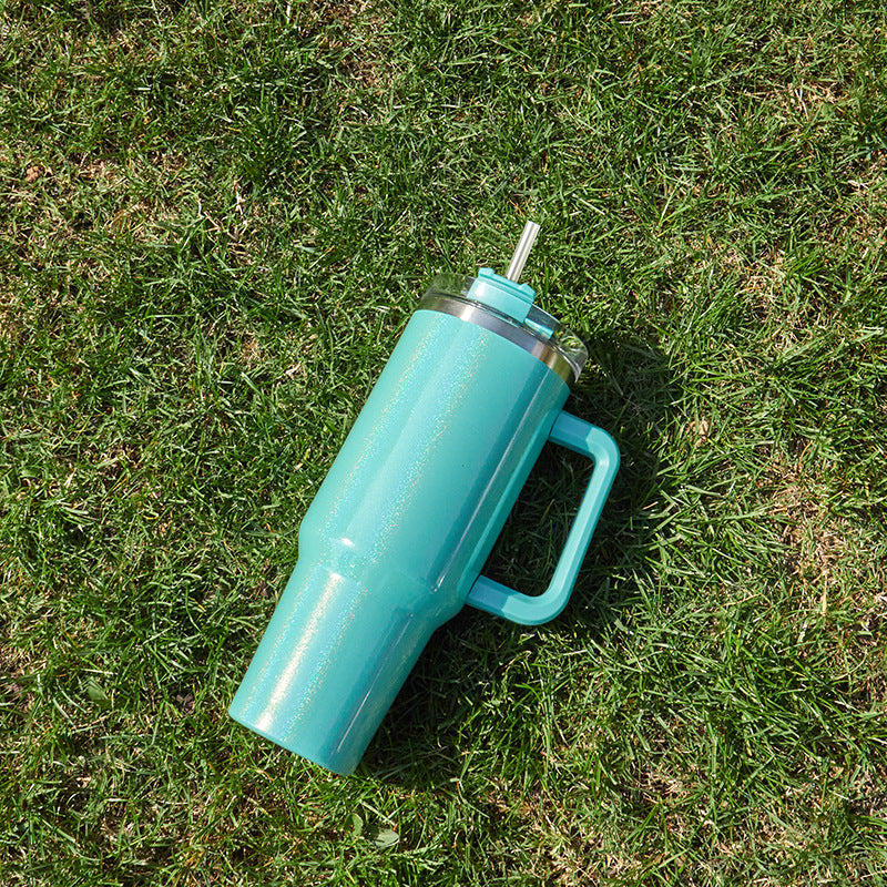 Large Capacity Double-layer Stainless Steel Vacuum Insulation Cup Elegance