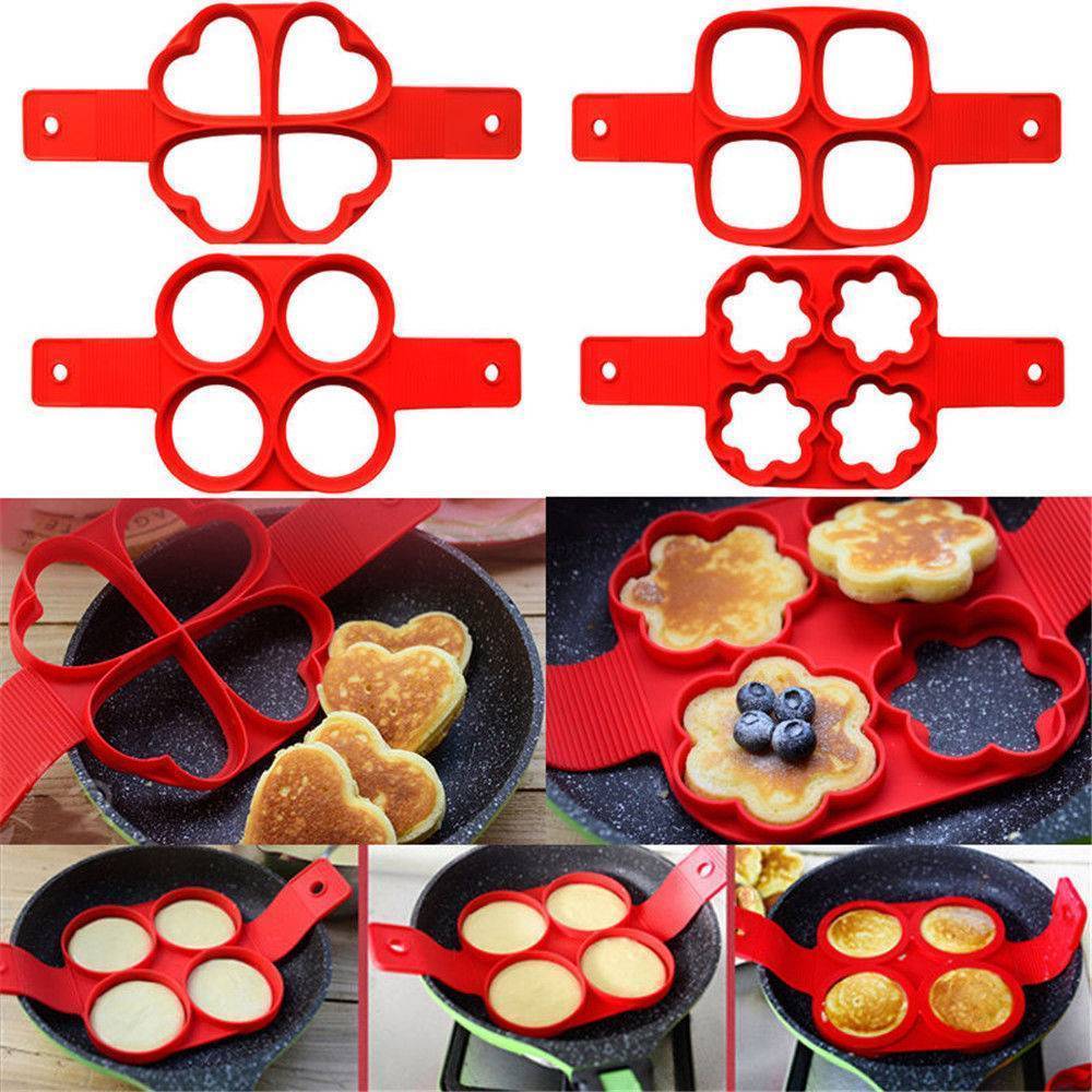 Fantastic Silicone Non Stick Egg Pancake Maker Mold Set