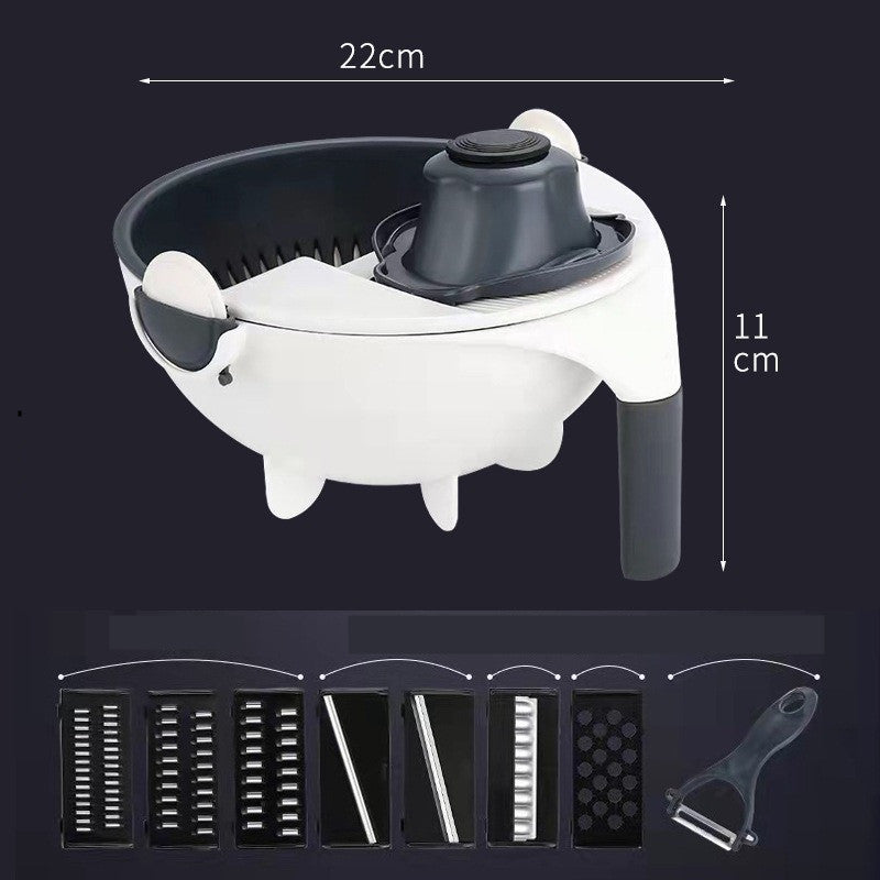 Effortless Culinary Precision: New Hand-crank Vegetable Cutting Press Grater Slicer