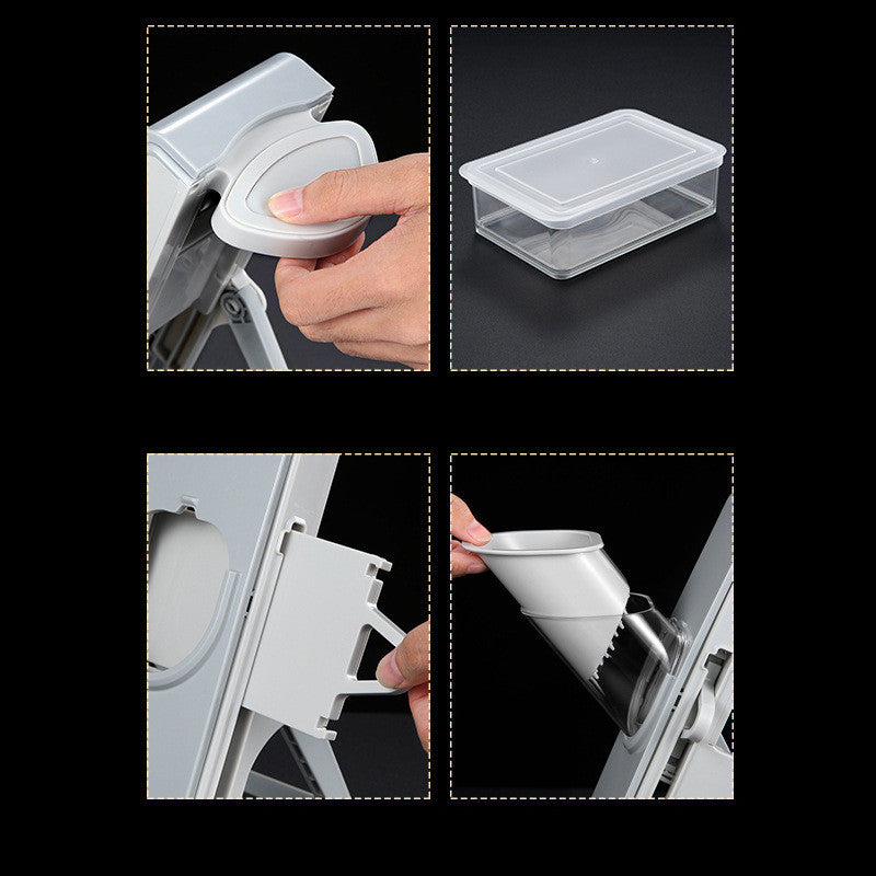 Effortless Culinary Precision: New Hand-crank Vegetable Cutting Press Grater Slicer