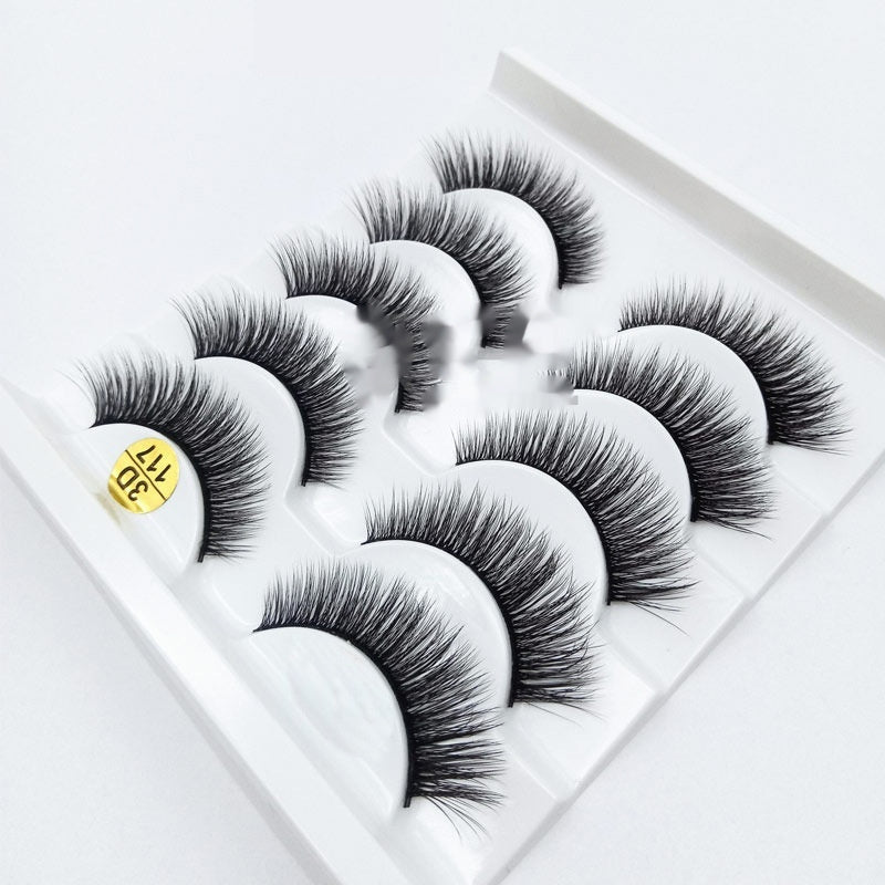 Big Eye Glamour: Multi-layer 3D Thick Five Pairs Lashes