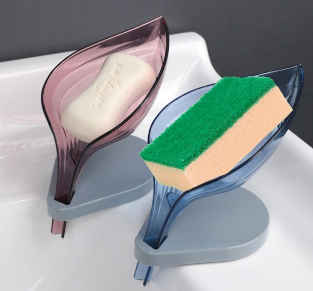 Creative Suction Cup Soap Holder Sink Sponge Drain Box