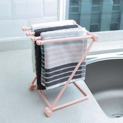 Foldable Dishcloth Shelf: Space-Saving Kitchen Accessories Gadget Organizer