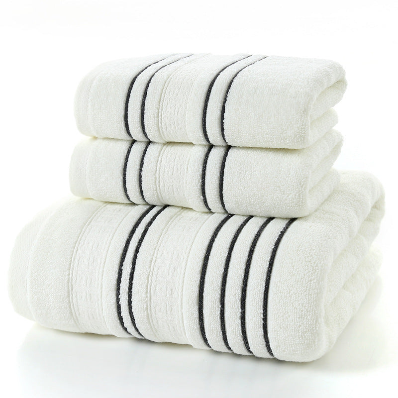 Luxurious Household Pure Cotton Towel Set: Soft, Skin-Friendly Comfort