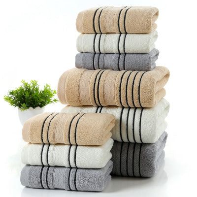 Luxurious Household Pure Cotton Towel Set: Soft, Skin-Friendly Comfort
