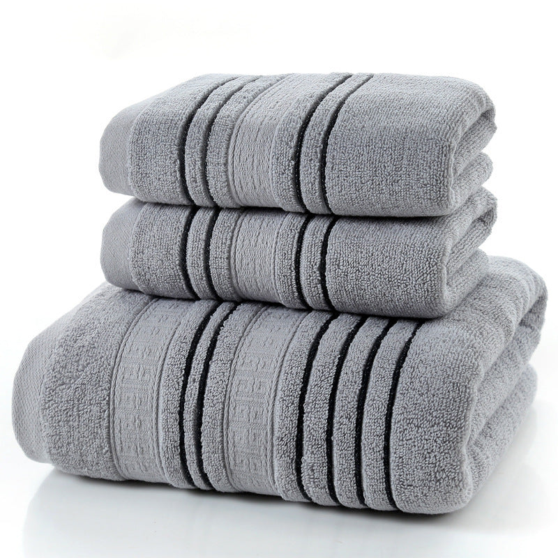 Luxurious Household Pure Cotton Towel Set: Soft, Skin-Friendly Comfort