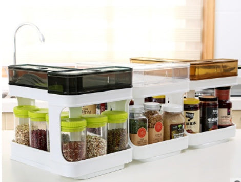 Versatile Kitchen Bathroom Storage Plastic Box for Home Organization