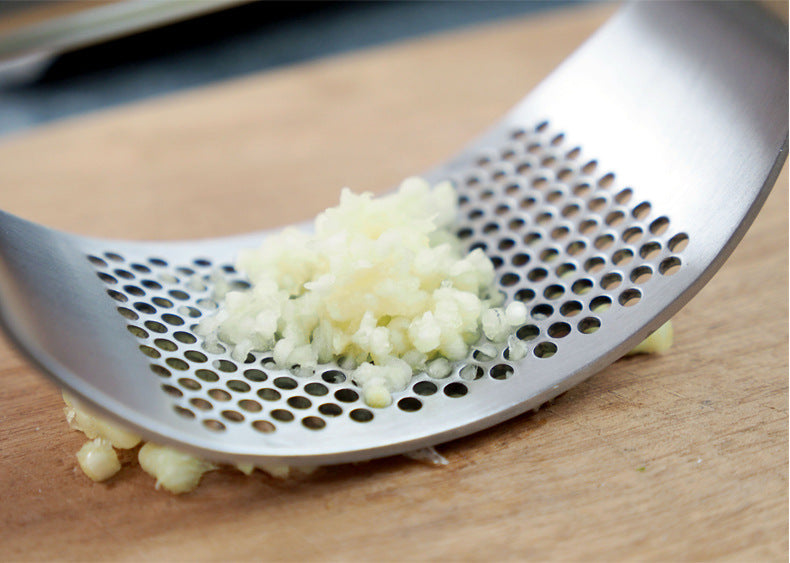 Effortless Upgraded Stainless Steel Garlic Press Manual Ginger Crusher