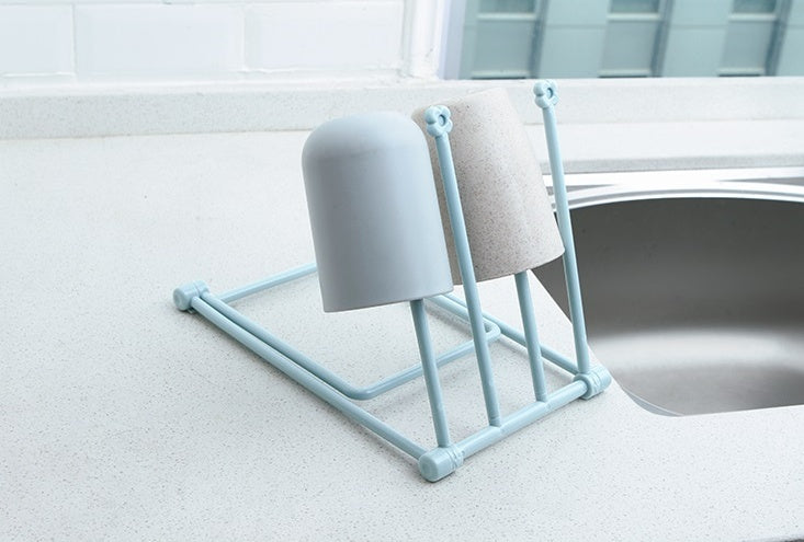 Foldable Dishcloth Shelf: Space-Saving Kitchen Accessories Gadget Organizer