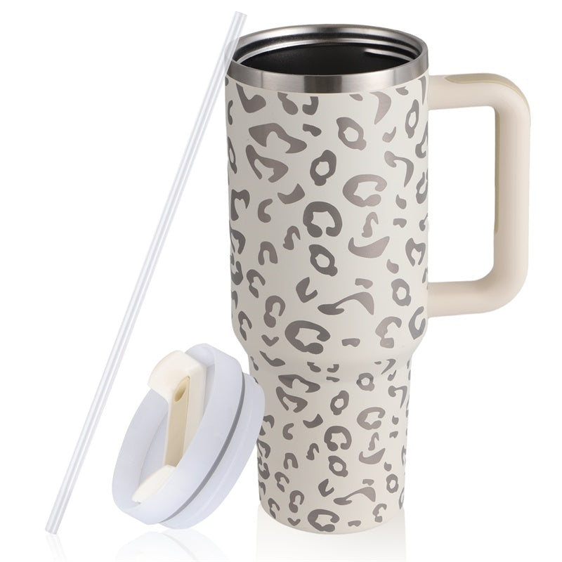 40oz Portable Stainless Steel Water Bottle Mug With Handle