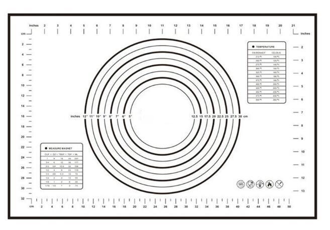 Large 40x60cm Silicone Baking Mat: Non-Stick, Easy Clean