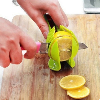 Effortless Slicing with Fruit & Veggie Cutting Holder Tool