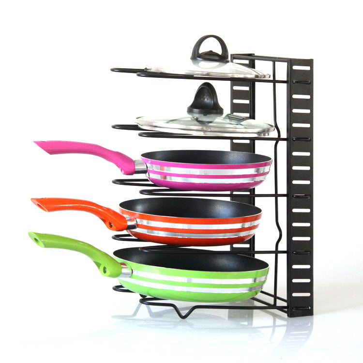 8 Tiers Iron Storage Racks: Elegant Kitchen Organizer Solution