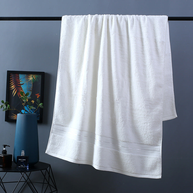 Luxury Pure Color Thick Cotton Bath Towel Set Collection