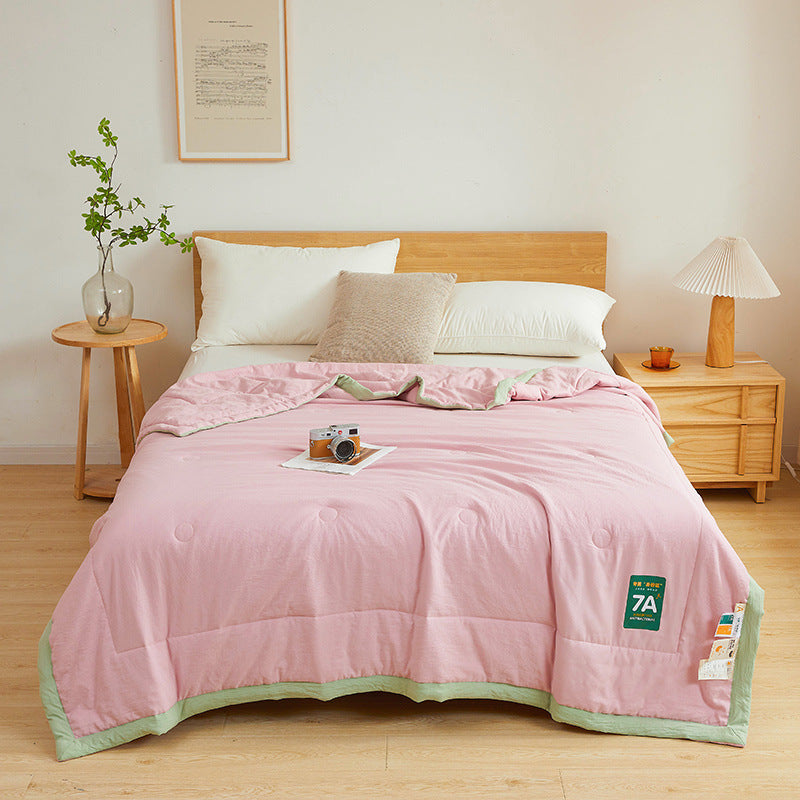 Antibacterial Raw Cotton Washable Summer Cool Quilt for Refreshing Sleep