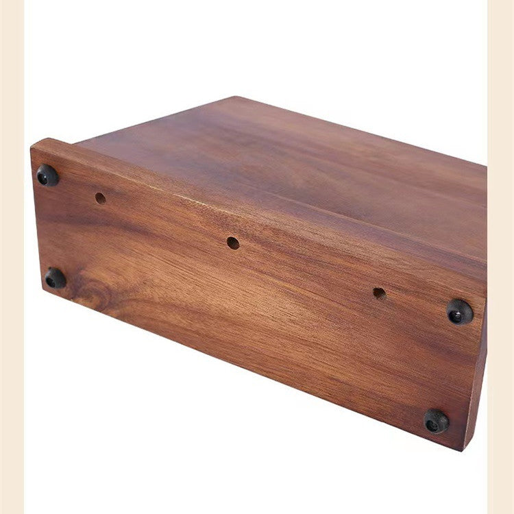 Elegant Solid Wood Magnetic Knife Holder for Creative Kitchens