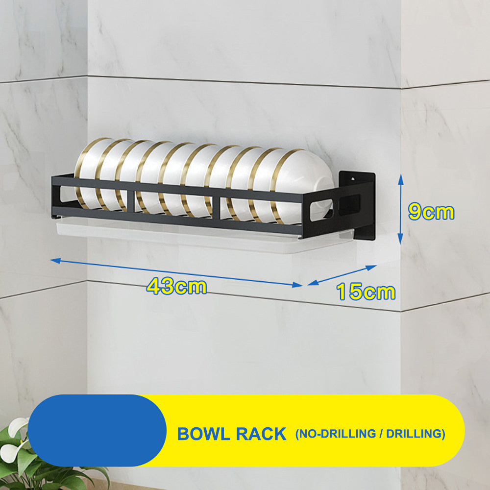 Modern Stainless Steel Kitchen Wall Shelf - Sleek Space Saver