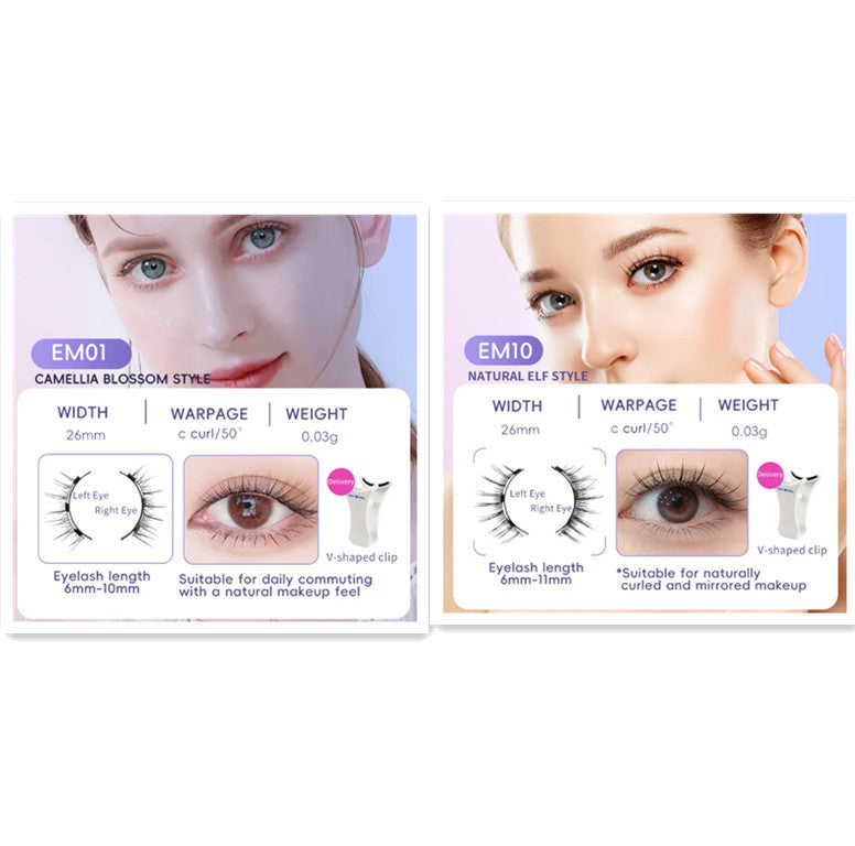Effortless Glam: White Box One Pair Packed Magnetic Eyelashes