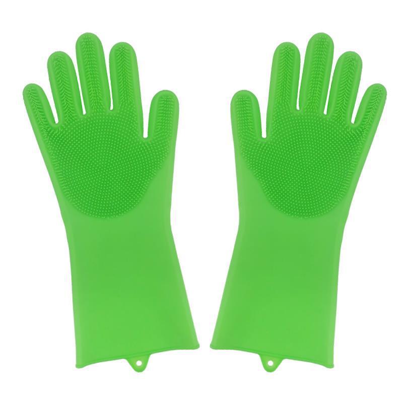 Heat-Resistant Housework Kitchen Cleaning Gloves - Eco-Friendly Silicone