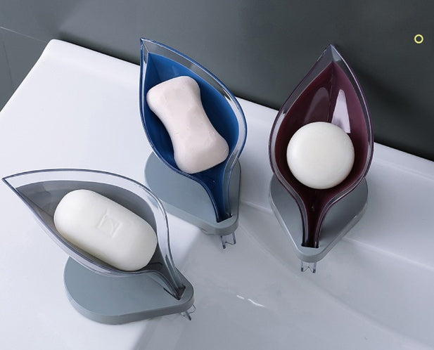 Creative Suction Cup Soap Holder Sink Sponge Drain Box