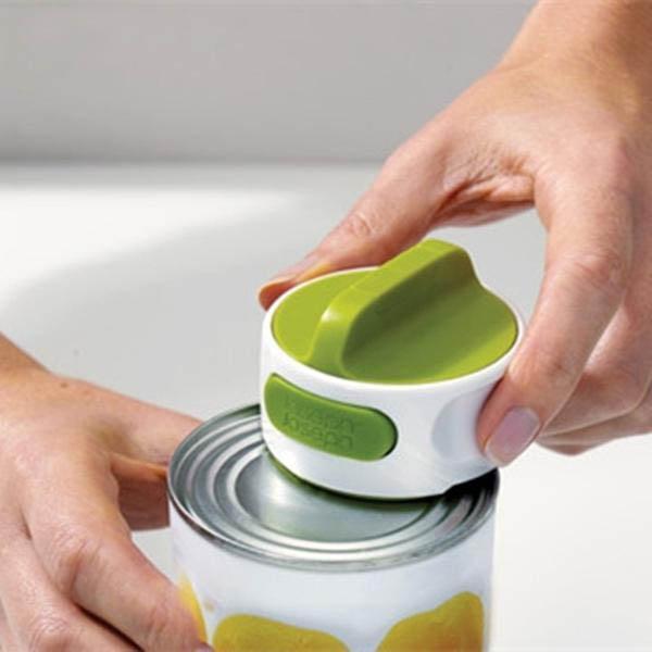 Effortless Grip Compact Can Opener With Stainless Steel Blade
