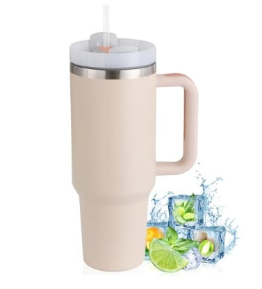 40oz Portable Stainless Steel Water Bottle Mug With Handle